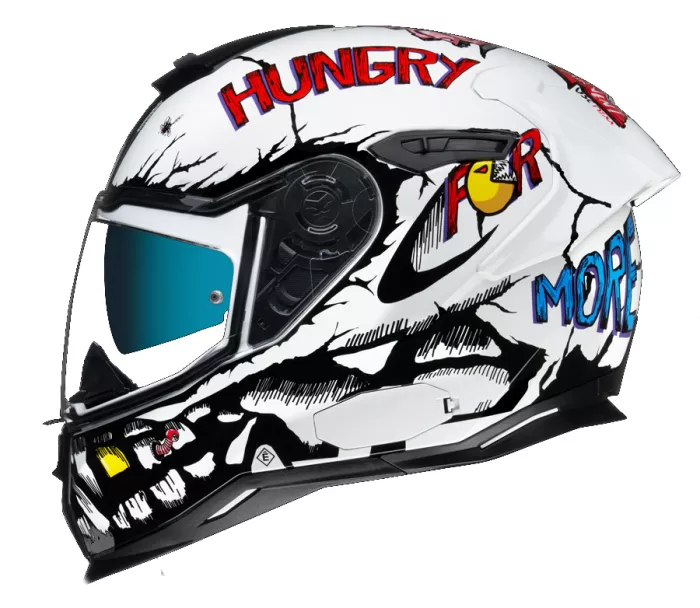 Kask motocyklowy Nexx SX.100R Hungry miles biały rozmiar L