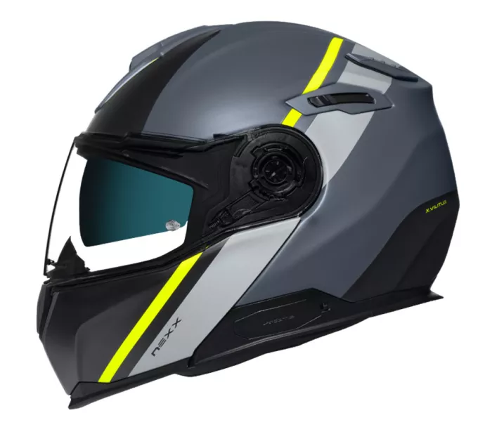 Kask motocyklowy NEXX X.VILITUR STIGEN szaro/neonowy MT