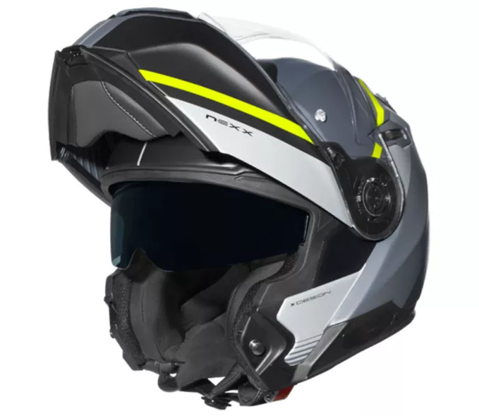 Kask motocyklowy NEXX X.VILITUR STIGEN szaro/neonowy MT