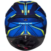 Kask motocyklowy NEXX X.R3R PRECISION niebieski/neon MT