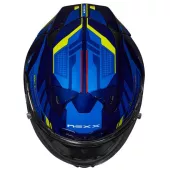 Kask motocyklowy NEXX X.R3R PRECISION niebieski/neon MT