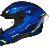 Kask motocyklowy NEXX X.R3R PRECISION niebieski/neon MT