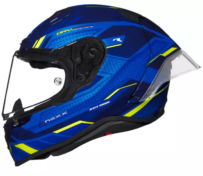 Kask motocyklowy NEXX X.R3R PRECISION niebieski/neon MT