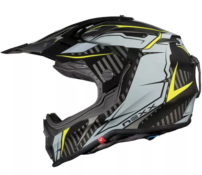 Kask motocyklowy NEXX X.WRL ATIKA szary neonowy