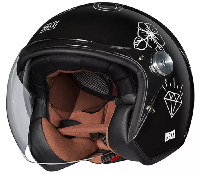 Otwórz kask motocyklowy NEXX X.G30 Tattoo black white