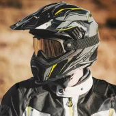 Kask motocyklowy NEXX X.WRL ATIKA szary neonowy