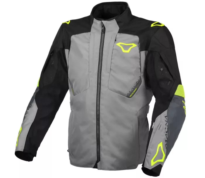 Macna Notch grey/black/fluo yellow men jacket