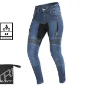 Damskie dżinsy motocyklowe Trilobite Parado skinny fit blue level 2