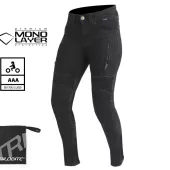 Damskie spodnie motocyklowe Trilobite Parado monolayer AAA slim fit jeans black