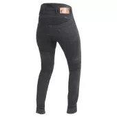 Damskie jeansy motocyklowe Trilobite Parado monolayer AAA slim fit ladies jeans black (Rozszerzony)