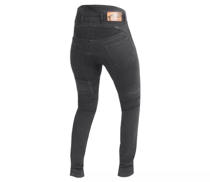 Damskie jeansy motocyklowe Trilobite Parado monolayer AAA slim fit ladies jeans black (Rozszerzony)