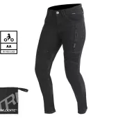 Damskie dżinsy motocyklowe Trilobite Parado skinny fit black level 2 (Rozszerzony)