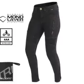 Damskie spodnie motocyklowe Trilobite Parado monolayer AAA slim fit jeans black