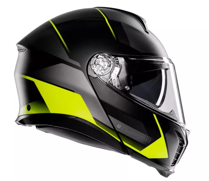 Kask motocyklowy AGV TOURMODULAR E2206 MULTI MPLK PERCEPTION BLACK/YEL