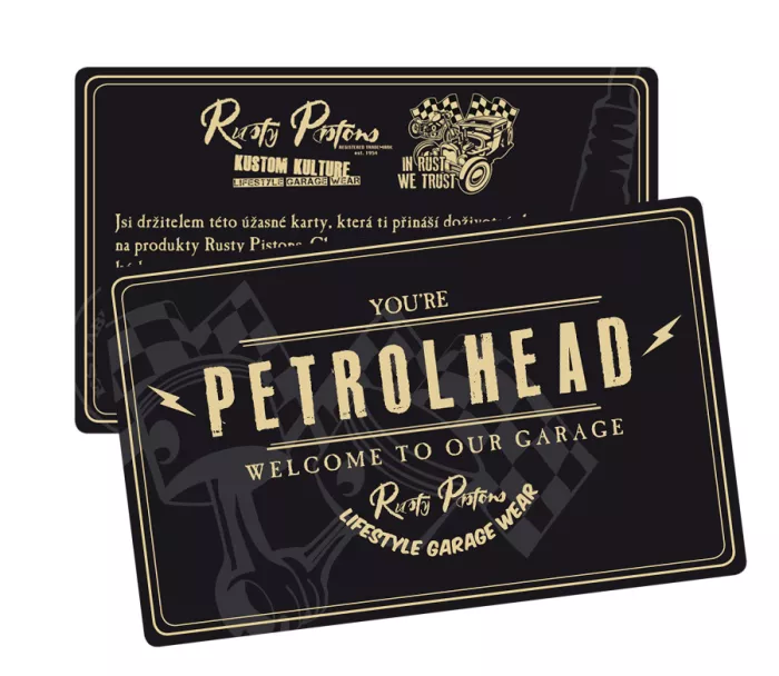 Rusty Pistons VIP Petrolhead card