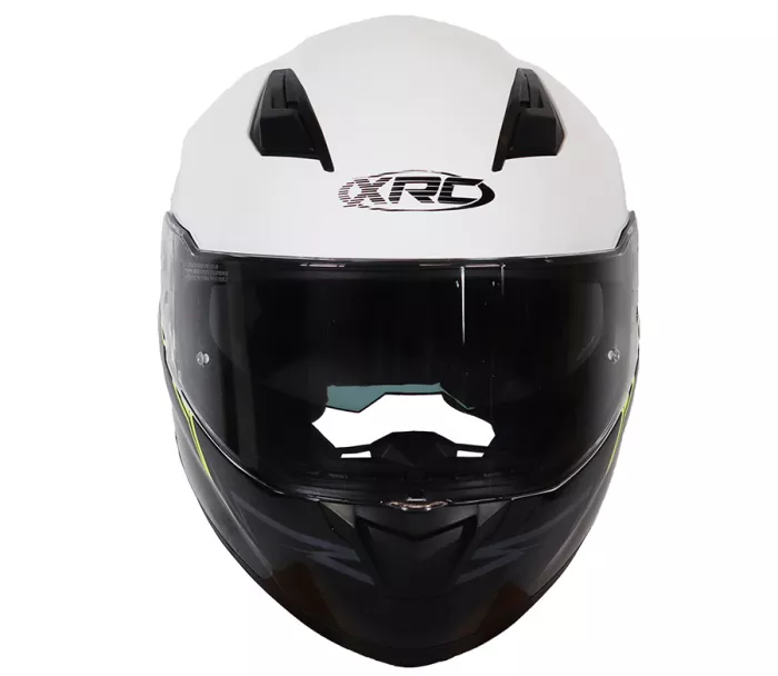 Kask motocyklowy XRC Pure GP 5 czarny / biały / fluo