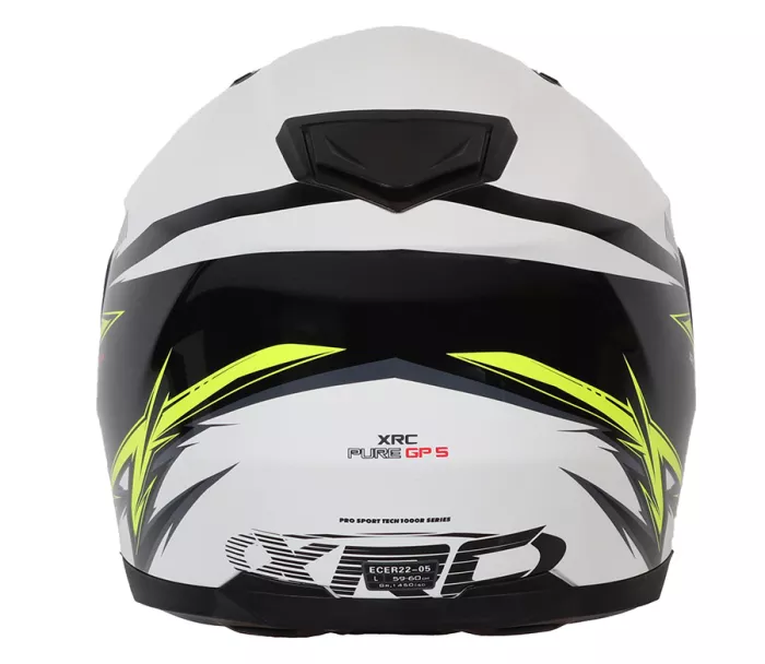 Kask motocyklowy XRC Pure GP 5 czarny / biały / fluo