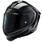 Kask motocyklowy Alpinestars Supertech R10 Solid black carbon matt/glossy