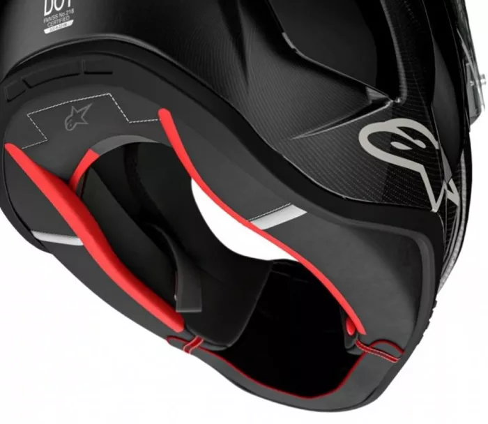 Kask motocyklowy Alpinestars Supertech R10 Solid black carbon matt/glossy