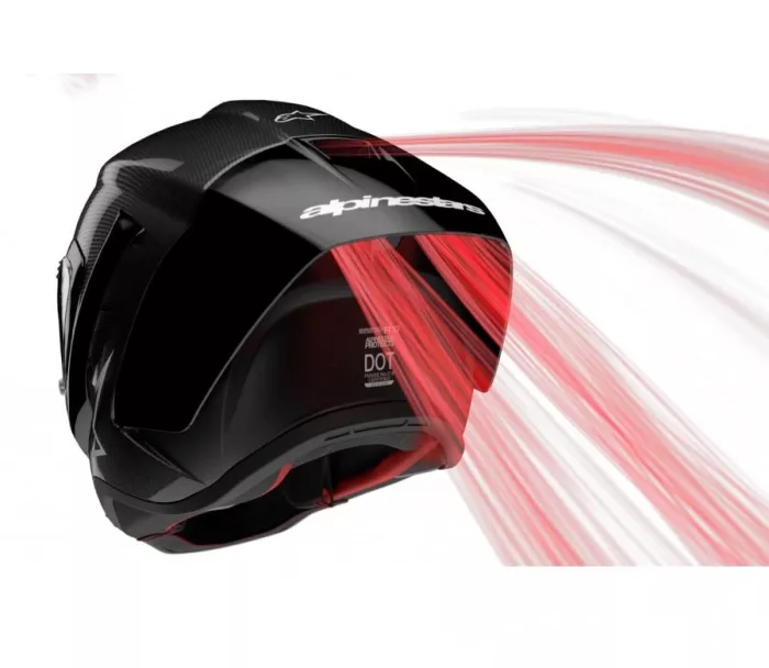 Kask motocyklowy Alpinestars Supertech R10 Solid black carbon matt/glossy