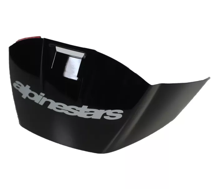 Alpinestars 895 1724 0190 Supertech R10 Race solid black glossy spoiler