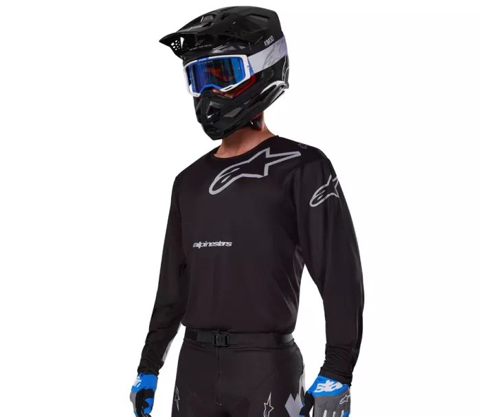 Koszulka motocrossowa Alpinestars Racer Graphite black/grey