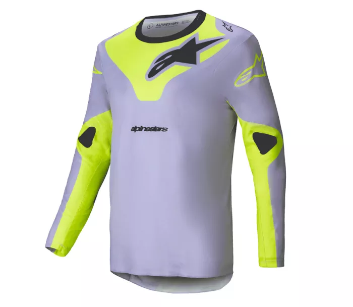 Koszulka motocrossowa Alpinestars Racer Veil grey/yellow fluo