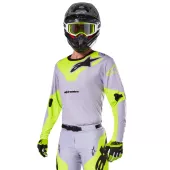 Koszulka motocrossowa Alpinestars Racer Veil grey/yellow fluo