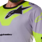 Koszulka motocrossowa Alpinestars Racer Veil grey/yellow fluo