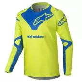 Koszulka dziecięca Alpinestars Racer Veil yellow fluo/blue