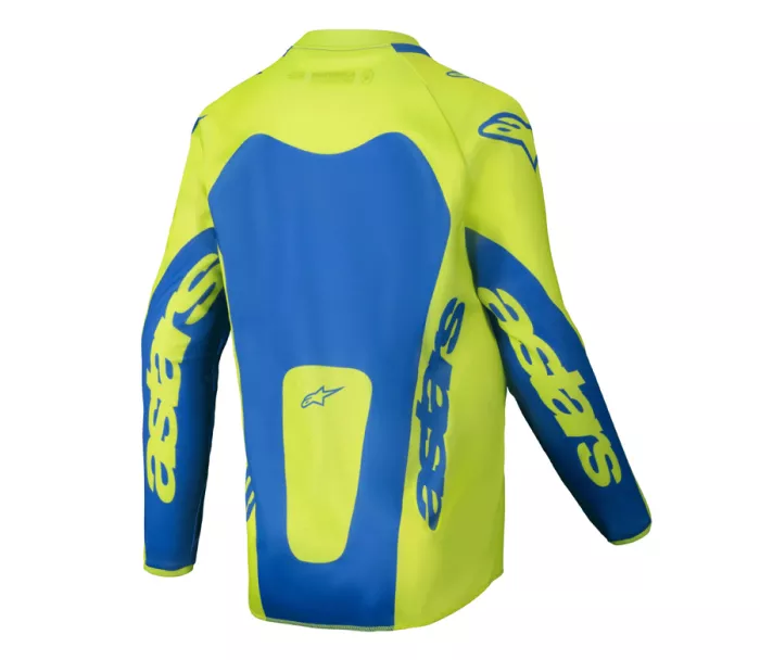 Koszulka dziecięca Alpinestars Racer Veil yellow fluo/blue