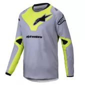 Koszulka dziecięca Alpinestars Racer Veil grey/yellow fluo