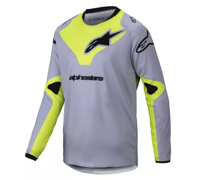 Koszulka dziecięca Alpinestars Racer Veil grey/yellow fluo