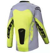 Koszulka dziecięca Alpinestars Racer Veil grey/yellow fluo