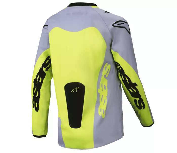 Koszulka dziecięca Alpinestars Racer Veil grey/yellow fluo