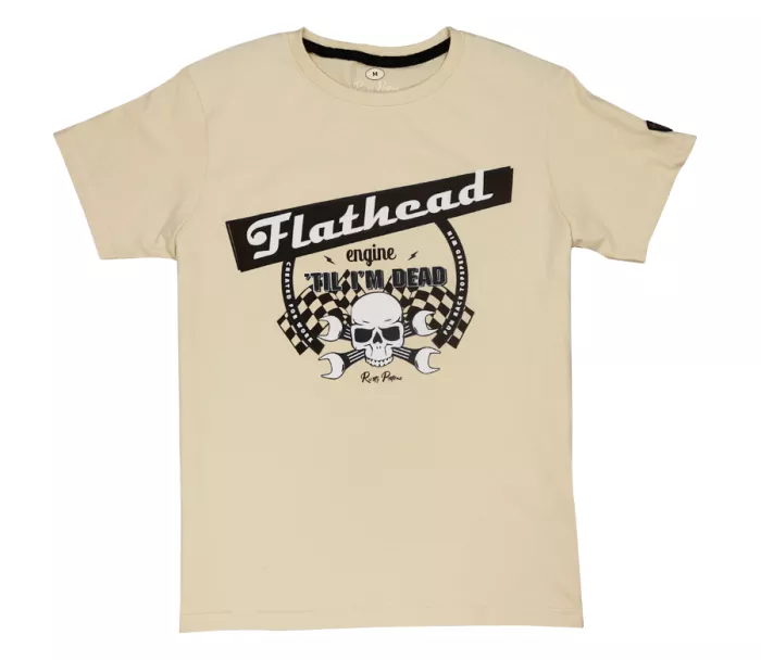 T-shirt Rusty Pistons RPTSM57 Flathead beżowy