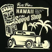 T-shirt damski Rusty Pistons RPTSW56 Hawaii czarno/beżowy