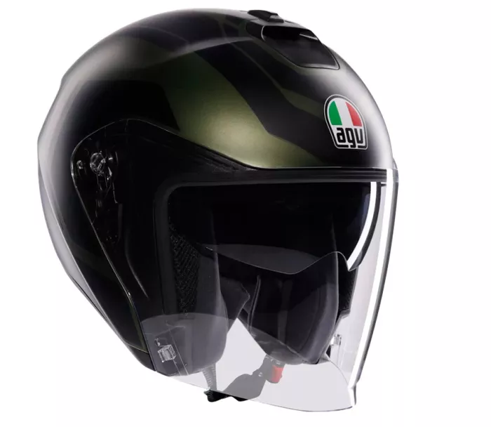 Kask otwarty AGV IRIDES E2206 SAKAI MATT GREEN/BLACK