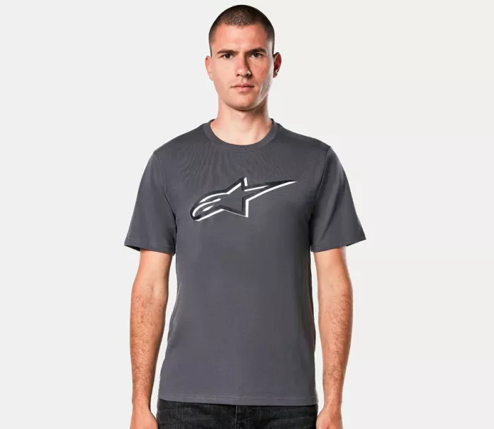 Męski t-shirt Alpinestars Ageless shadow CSF charcoal/black