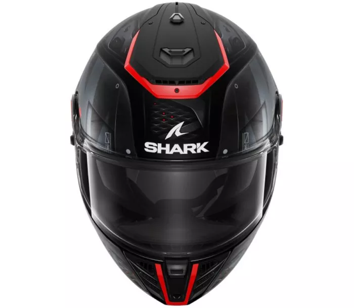 Kask motocyklowy Shark KAR Spartan Rs Stingrey Mat Czarny Antracyt Czerwony