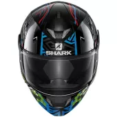 Kask motocyklowy Shark KBG Skwal 2 Noxxys Czarny Niebieski Zielony