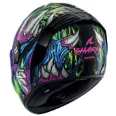 Kask motocyklowy Shark KGV SPARTAN RS SHAYTAN Black Green Violet