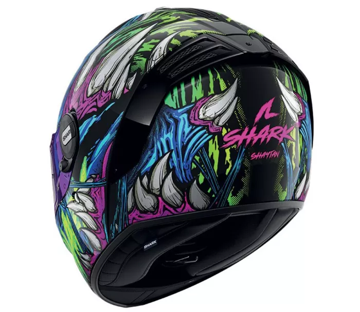 Kask motocyklowy Shark KGV SPARTAN RS SHAYTAN Black Green Violet