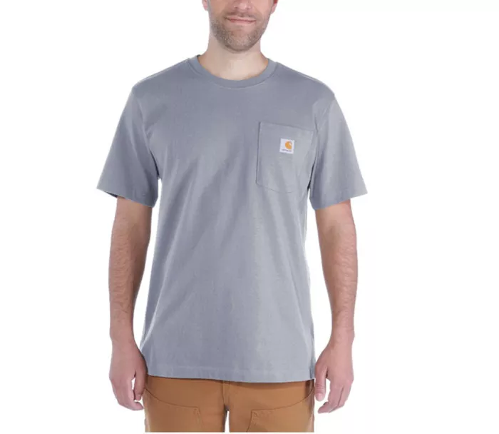 Podkoszulek CARHARTT WORKWEAR POCKET T-SHIRT S/S HEATHER GREY