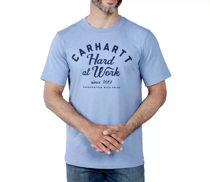 Koszula CARHARTT HARD AT WORK T-SHIRT SKYSTONE HEATHER