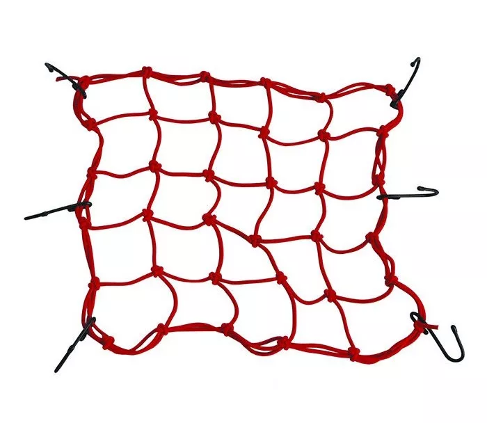 Siatka motocyklowa EMGO czerwona 38cm x 38cm