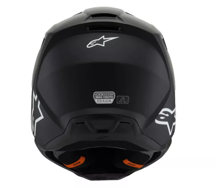 Kask dziecięcy Alpinestars SM3 Solid black matt helmet