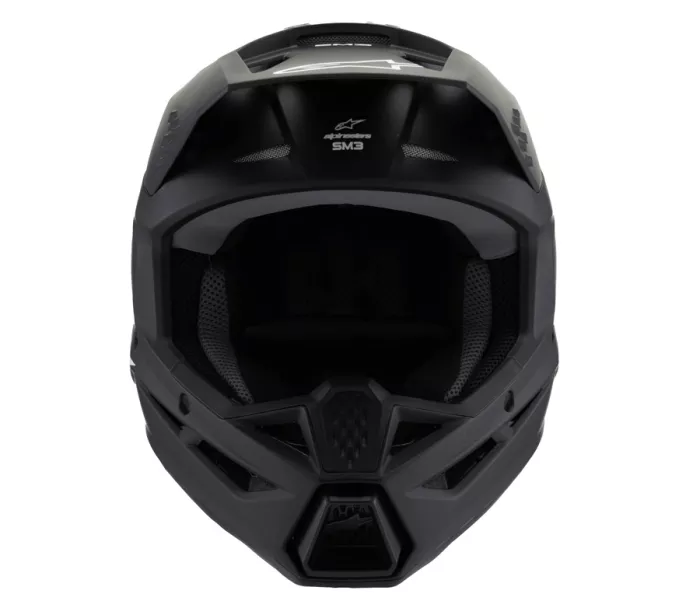 Kask dziecięcy Alpinestars SM3 Solid black matt helmet