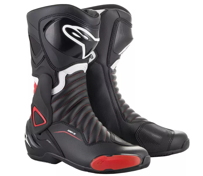 Buty motocyklowe Alpinestars SMX-6 V2 czarno/czerwone