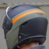 Otwórz kask Caberg Soho Zephyr matt black/military green/orange